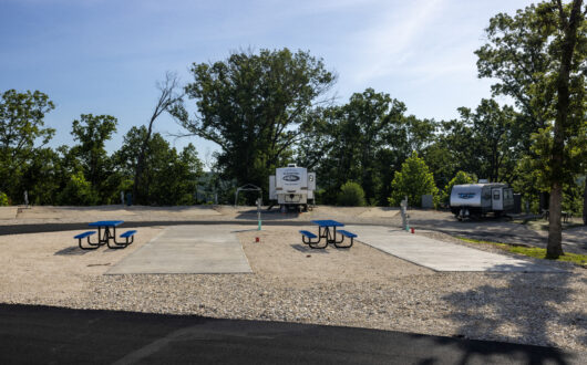 Deluxe Pull Thru RV Site